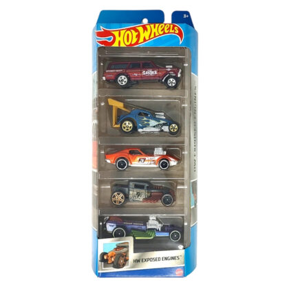 Hot Wheels 5er Pack HW EXPOSED ENGINES 1:64 - Mattel 01806 - HFV90
