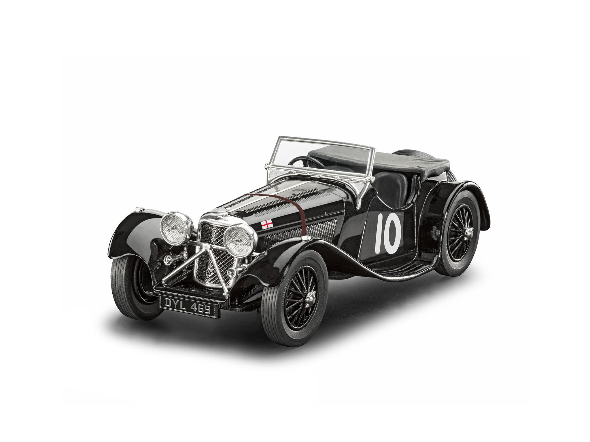 Jaguar SS 100 1:32 Plastikmodellbausatz - Revell Classics 07752 – Bild 2