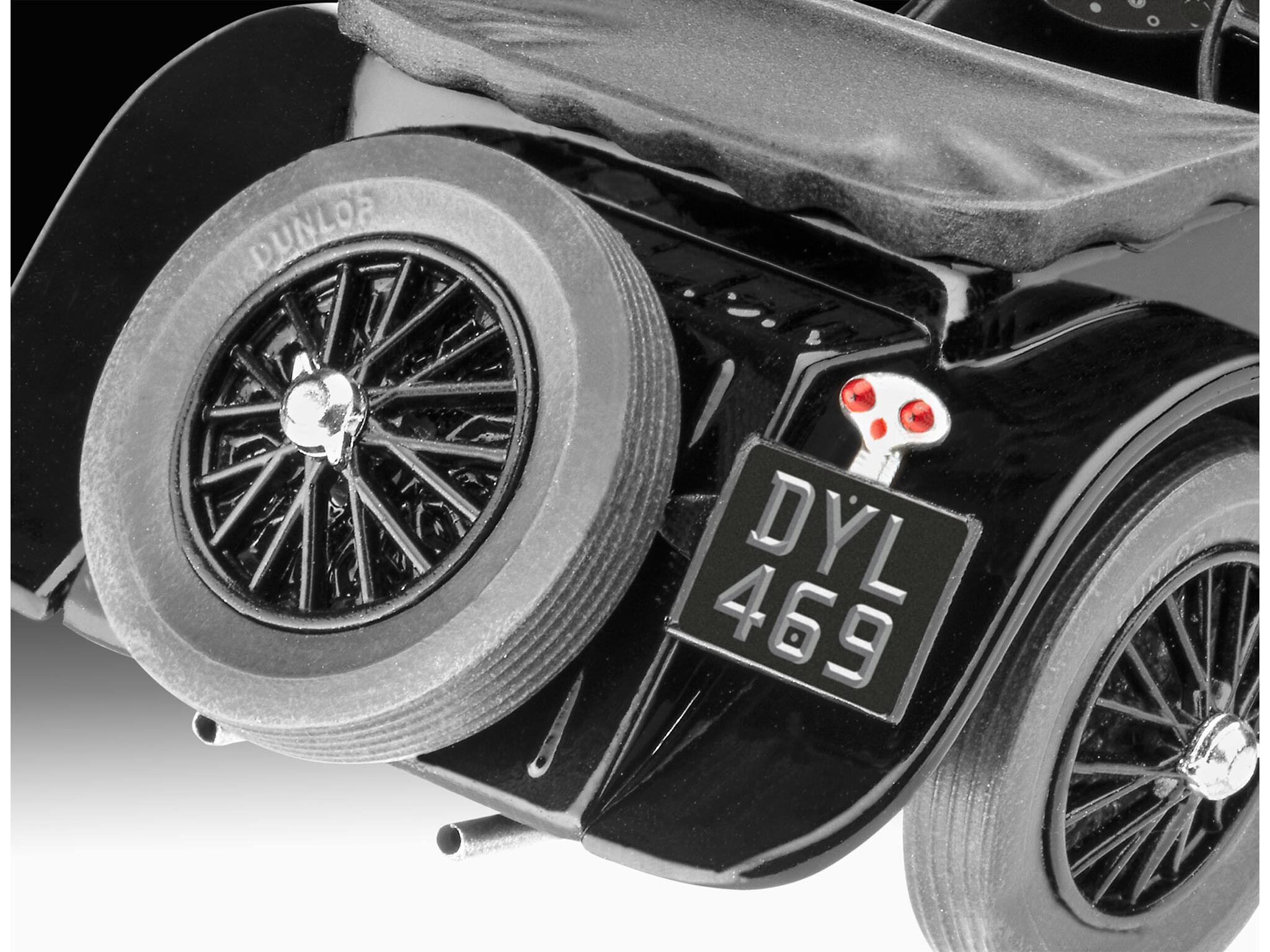 Jaguar SS 100 1:32 Plastikmodellbausatz - Revell Classics 07752 – Bild 4