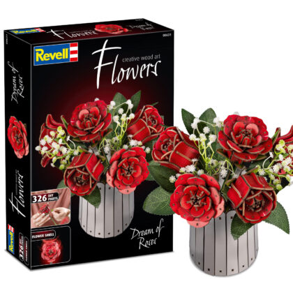 Dream of Roses Revell Holzblumen Blumenstrauß Rosen Holzbausatz 326 Teile - Revell 00631