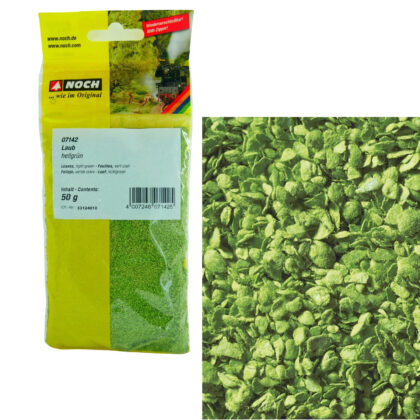 Laub hellgrün 50 g Landschaftsbau Modelleisenbahn & Dioramen - Noch 07142