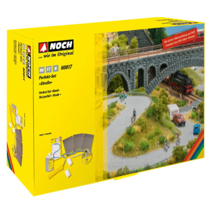 Perfekt-Set “Straße” Starter Set für Straßen & Markierungen für die Modelleisenbahn - Noch 60817