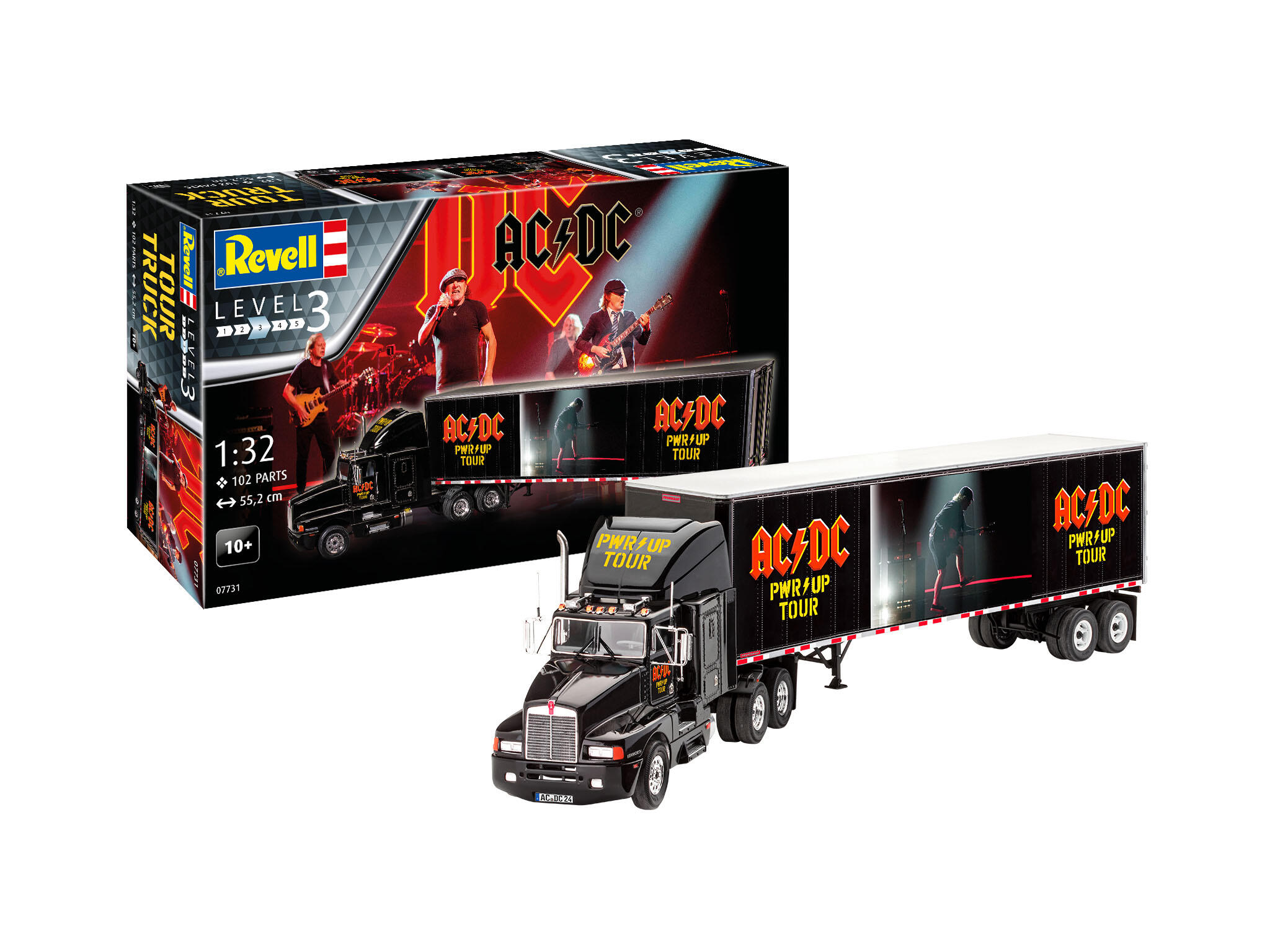 AC/DC Tour Truck "Power Up" LKW mit Trailer 1:32 - Revell 07731