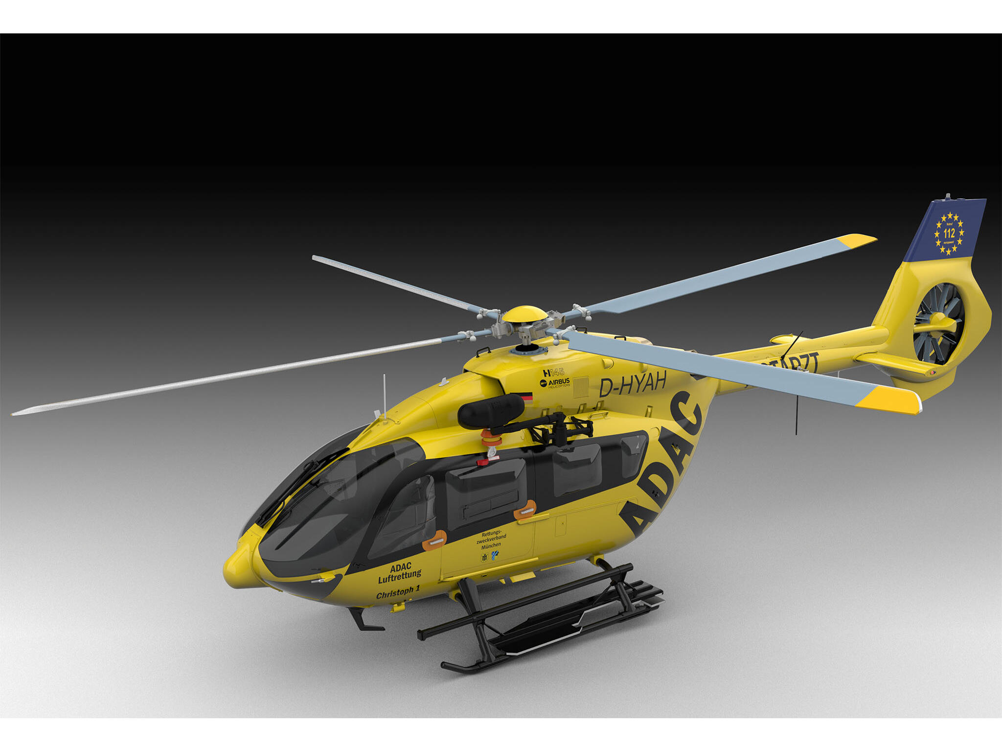 Airbus Helikopter H145 Rettungshubschrauber ADAC / REGA Hubschrauber 1:32 - Revell 04969 – Bild 5