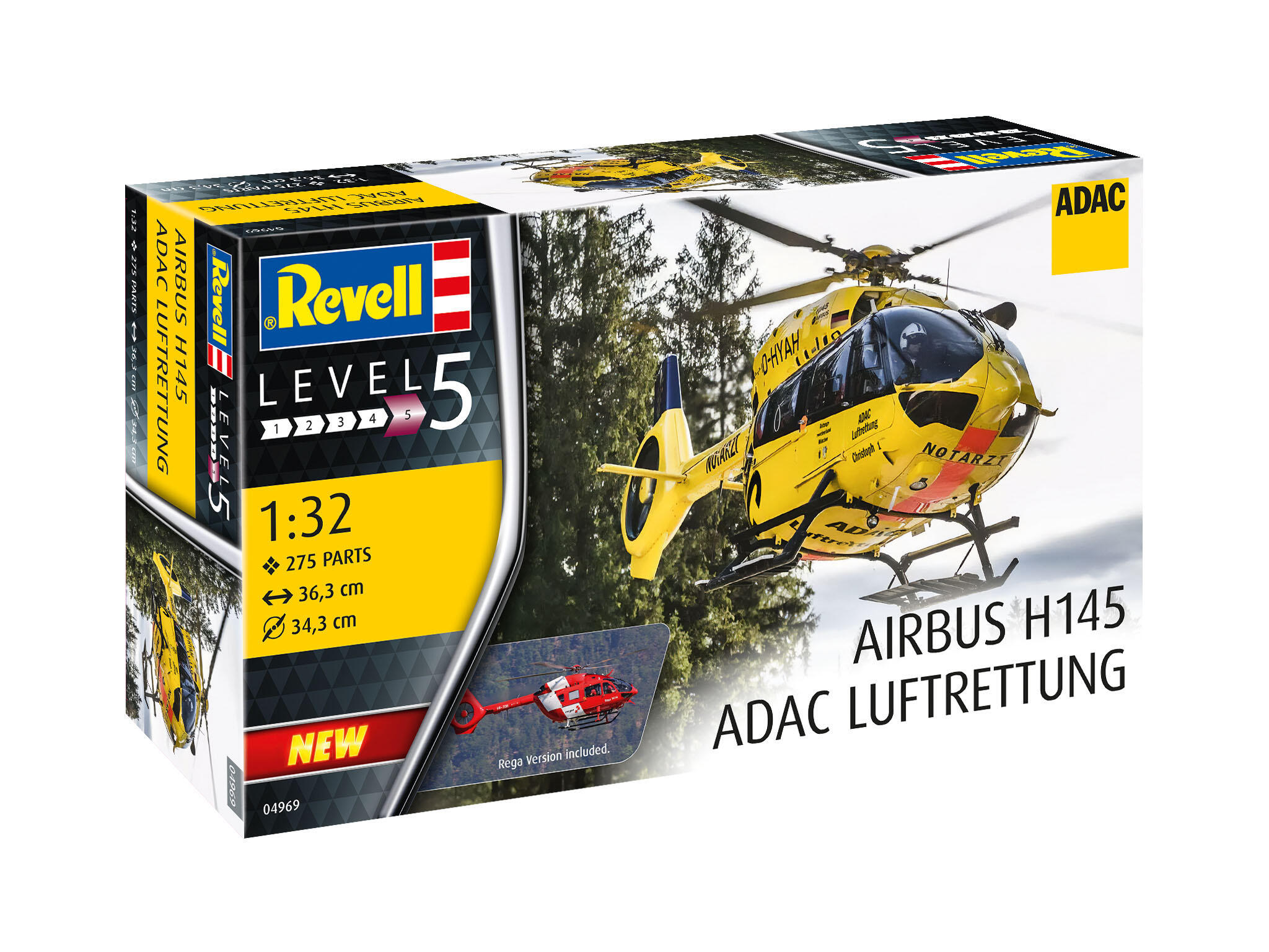 Airbus Helikopter H145 Rettungshubschrauber ADAC / REGA Hubschrauber 1:32 - Revell 04969 – Bild 6