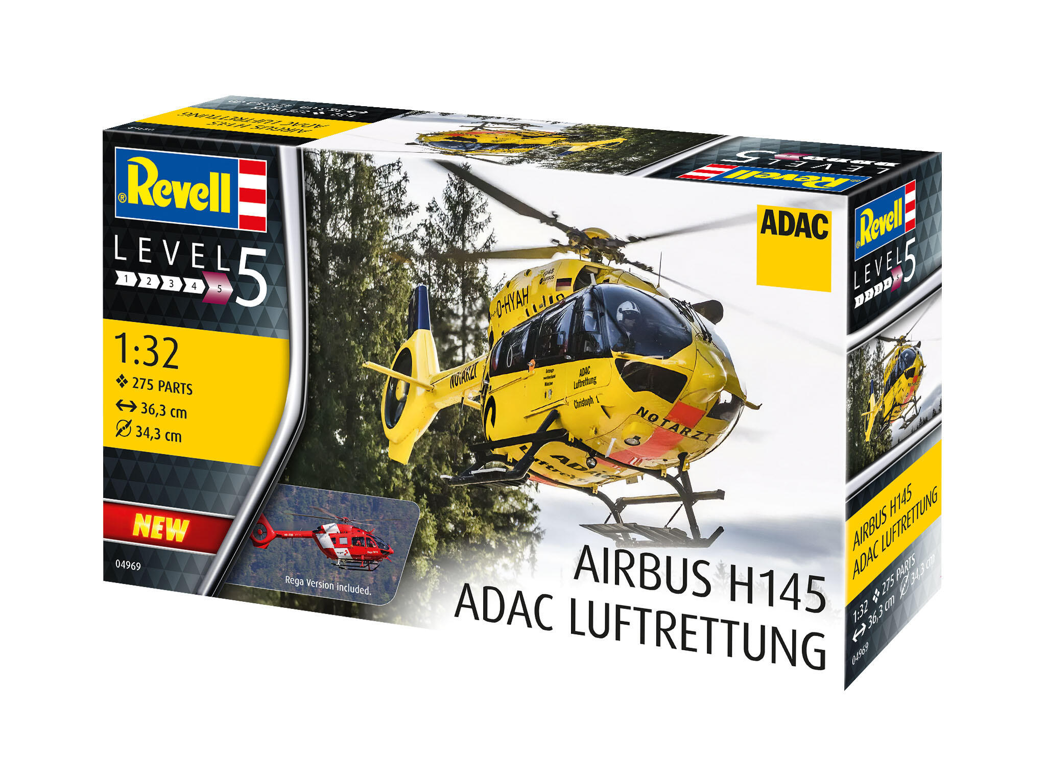 Airbus Helikopter H145 Rettungshubschrauber ADAC / REGA Hubschrauber 1:32 - Revell 04969 – Bild 8