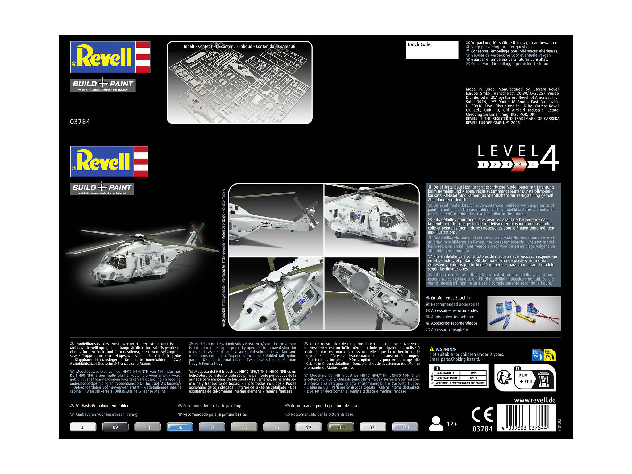 NH90 NFH "Navy" Marine 1:72 Helikopter Bausatz Marine - Revell 03784 – Bild 10