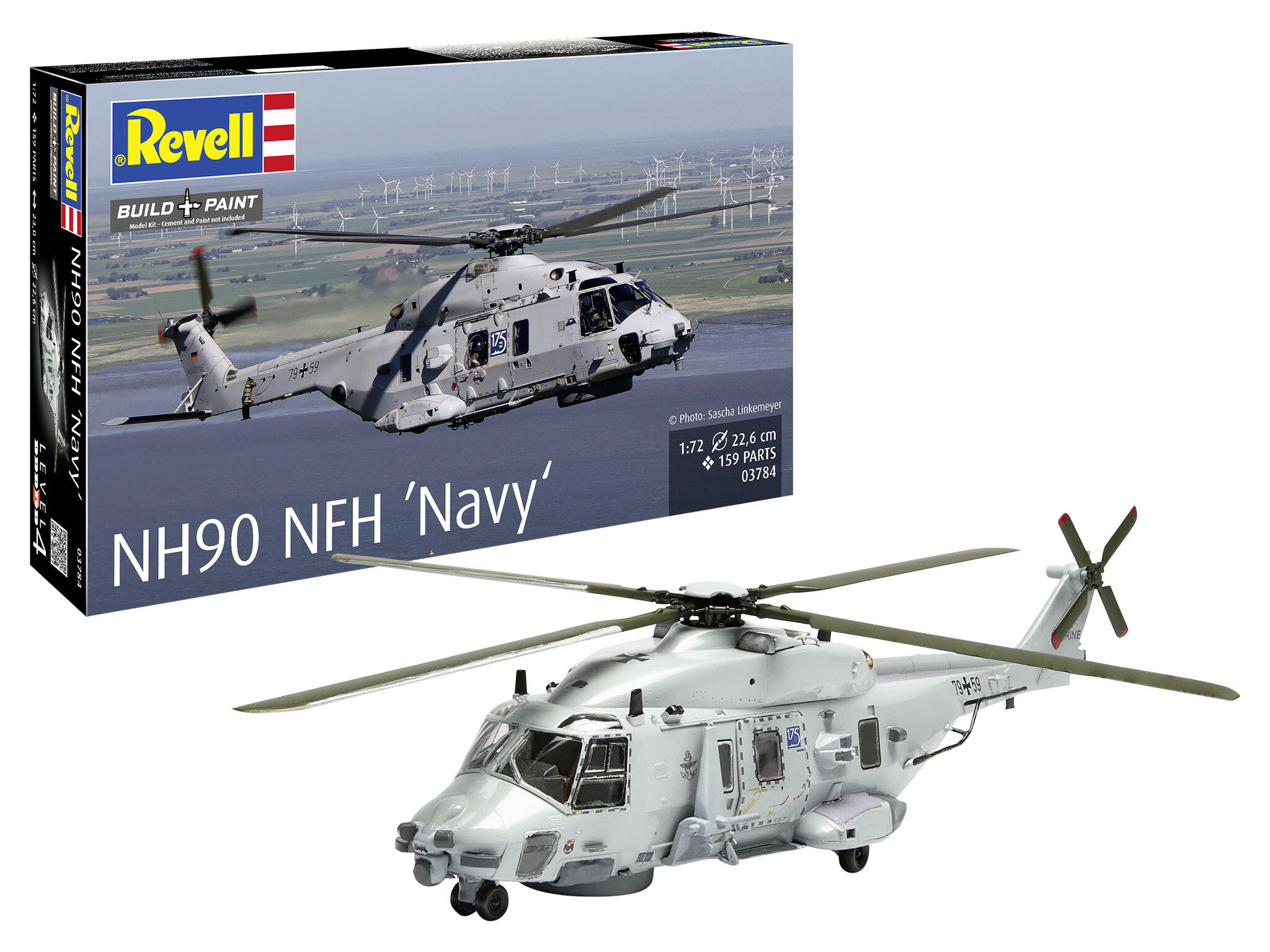 NH90 NFH "Navy" Marine 1:72 Helikopter Bausatz Marine - Revell 03784