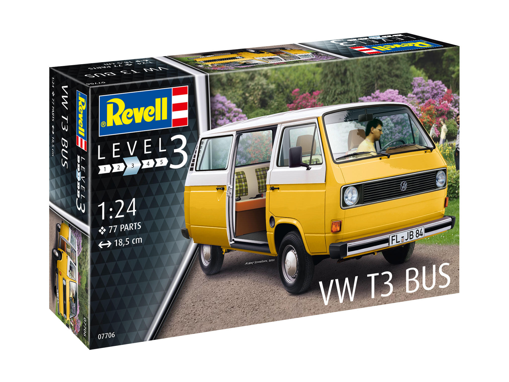 Volkswagen VW T3 Bus Bausatz 1:25 1:24 - Revell 07706 – Bild 8