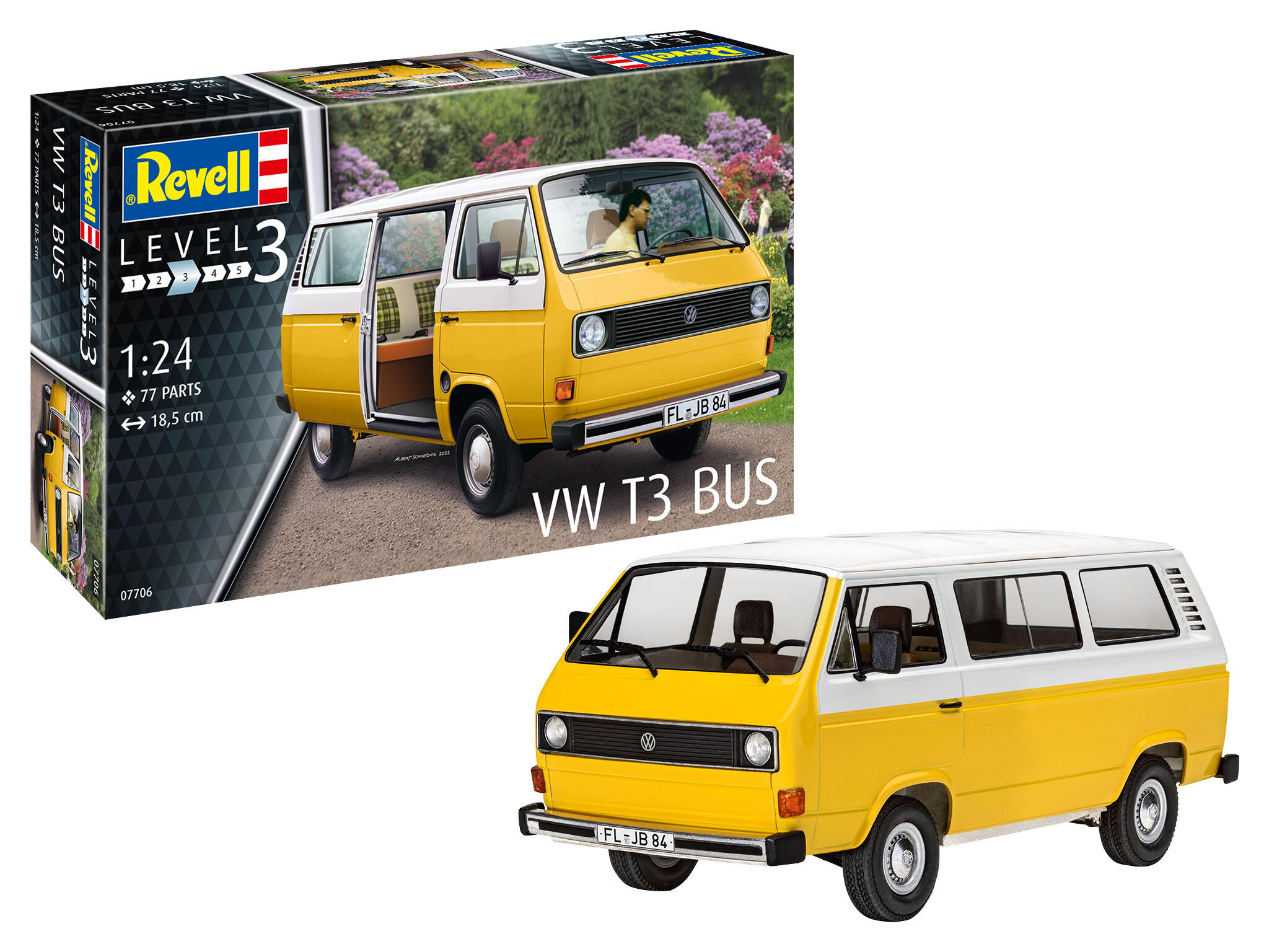 Volkswagen VW T3 Bus Bausatz 1:25 1:24 - Revell 07706