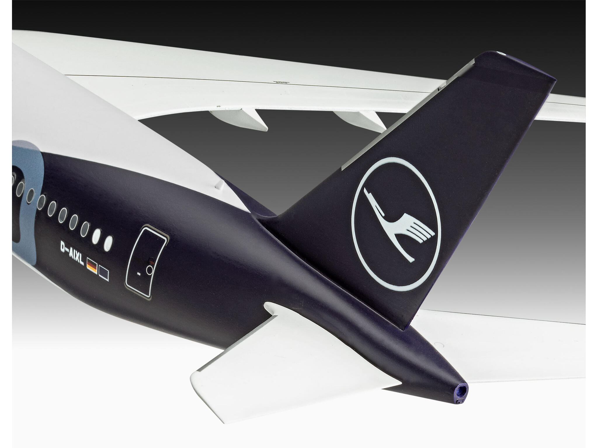 Airbus A350-900 Lufthansa 100years 1:144 Bausatz inkl. Farbe & Kleber - Revell 05612 – Bild 4