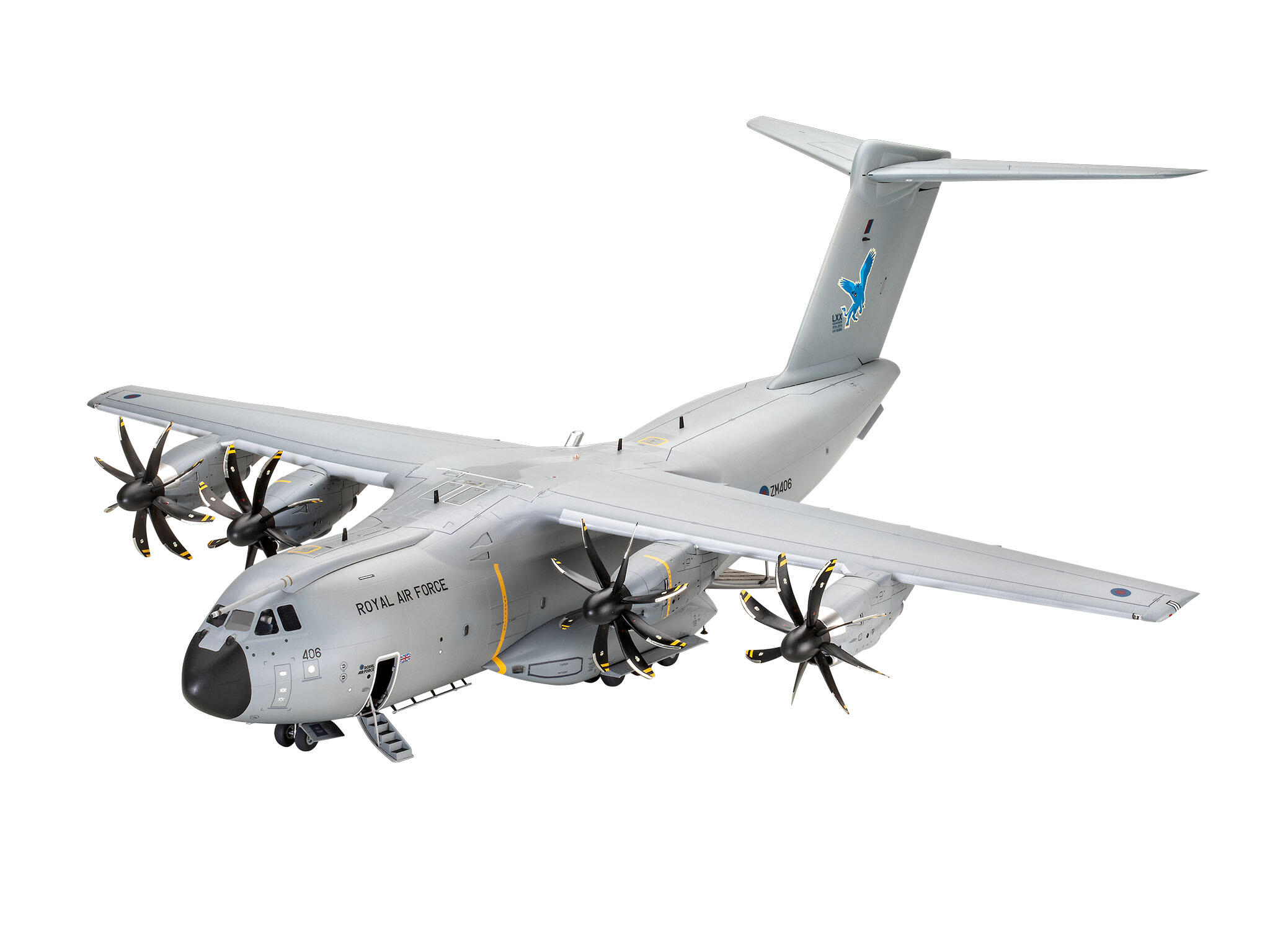 Airbus A400M Atlas "RAF" Modellbausatz Set 1:72 64 cm - Revell 03822 – Bild 2