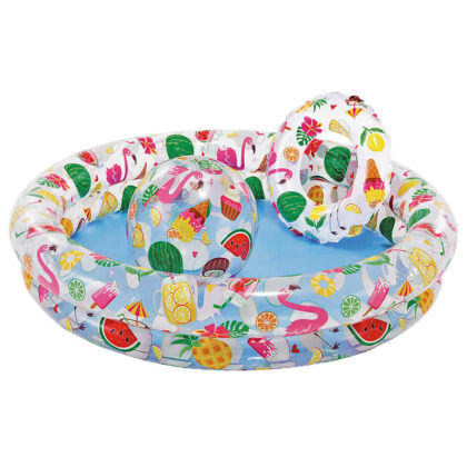 Planschbecken Set mit Wasserball und Schwimmring - Intex 59460