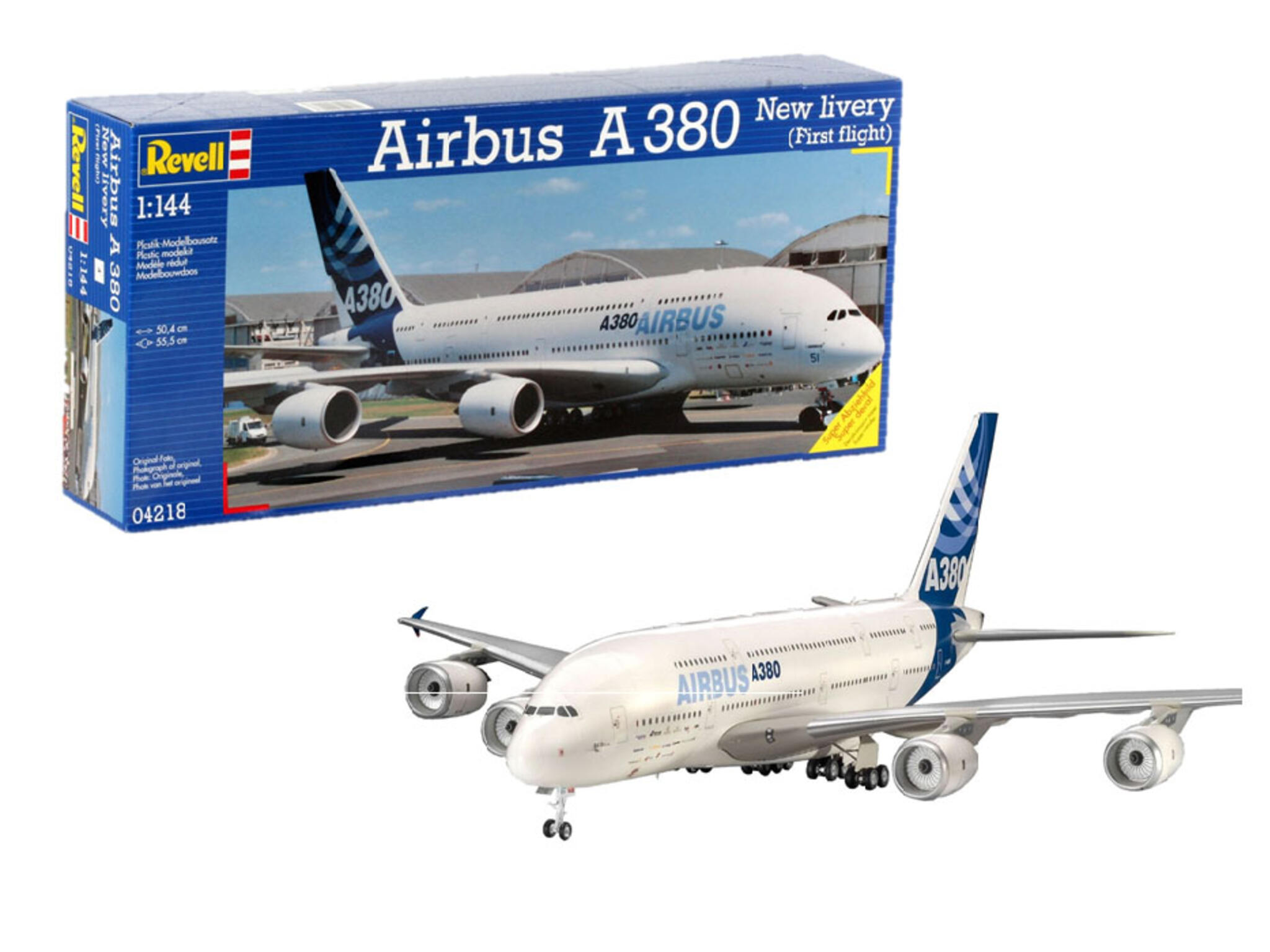 Airbus A380 Neue Lackierung New Livery "First Flight" 1:144 Bausatz - Revell 04218