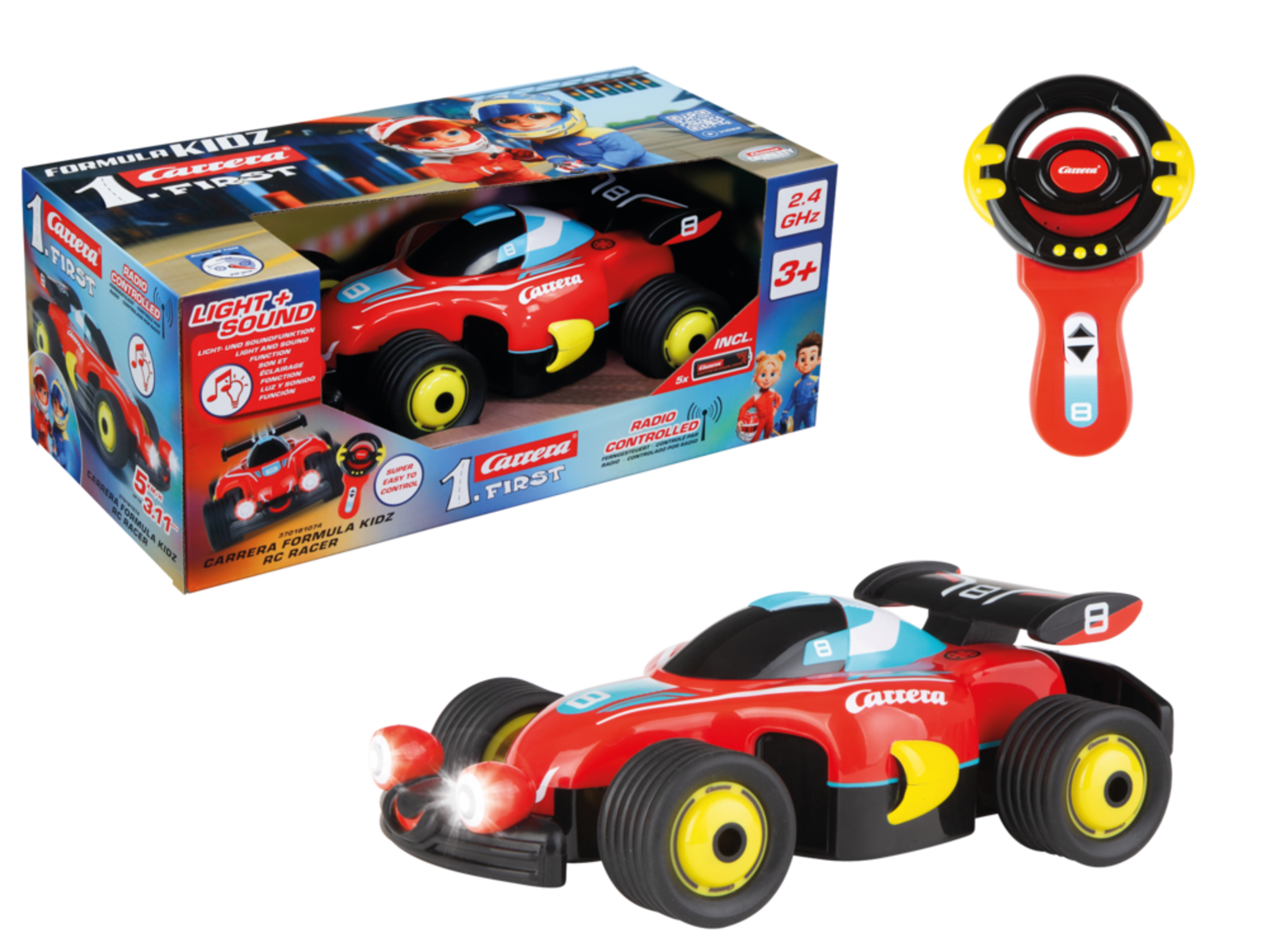 Erstes RC Car FormulaKidz 2,4GHz Ferngesteuerter Rennwagen - Carrera 1. First RC 370181074