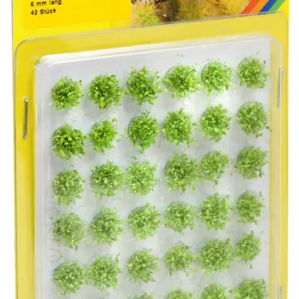 Grasbüschel Mini-Set Feldpflanzen grün veredelt 42 Stück 6 mm - Noch 07034