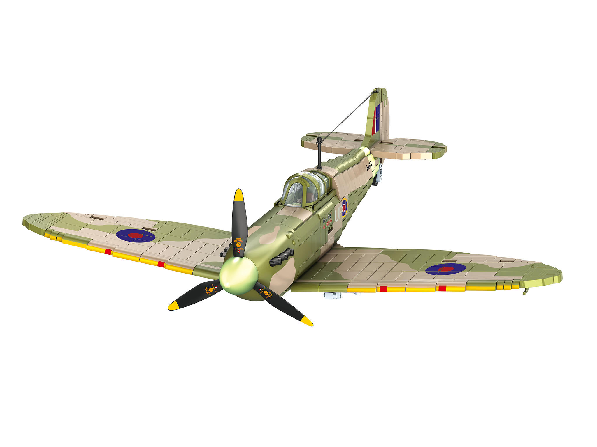Iron Maiden Spitfire MK.II Aces High Brick System 1:18 Flugzeug Klemmbausteine 2815 Teile 62 cm - Revell 00962 – Bild 3