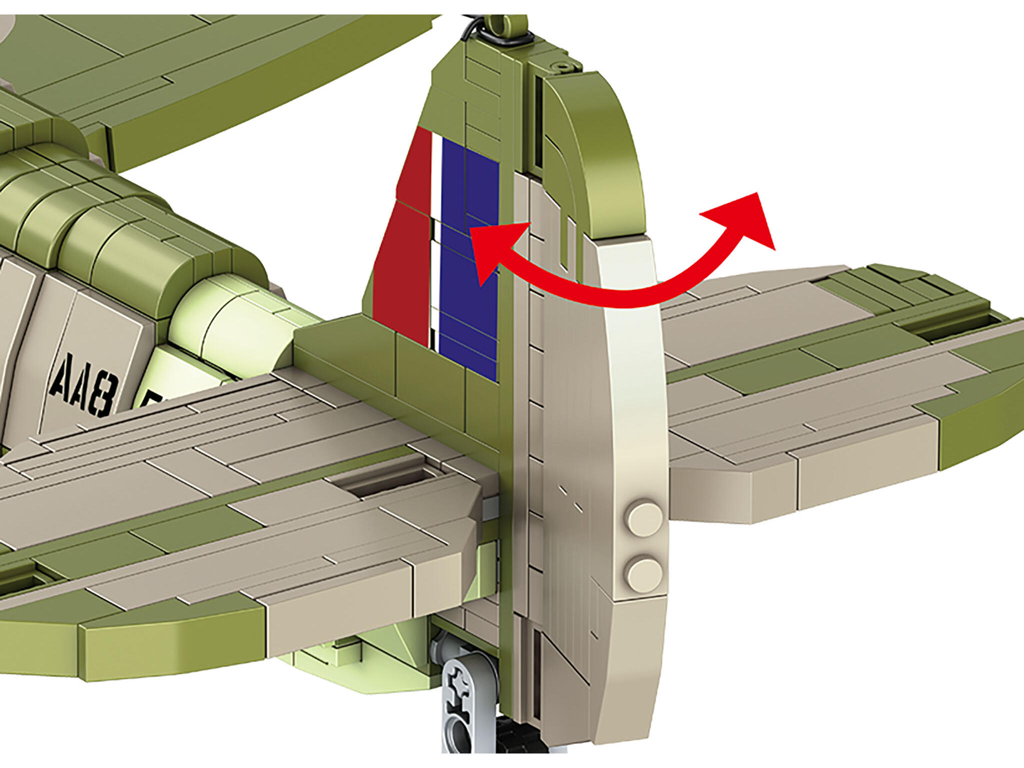 Iron Maiden Spitfire MK.II Aces High Brick System 1:18 Flugzeug Klemmbausteine 2815 Teile 62 cm - Revell 00962 – Bild 10