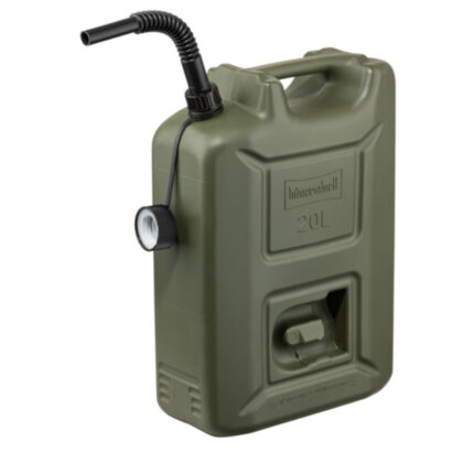 Kunststoff Kraftstoffkanister Retro-Metalloptik 20 L Militär Optik Oliv - Hünnersdorff Profi UN-Zulassung