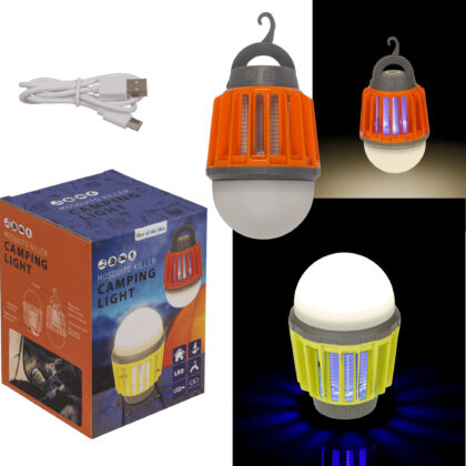 Moskito-Killer Camping-Lampe Mückenvernichter 12 x 9 cm mit Akku