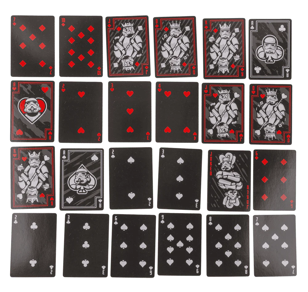 Original Stormtrooper Pokerkarten Spielkarten Schwarz 54 Blatt ( 52 Spielkarten + 2 Joker ) – Bild 5
