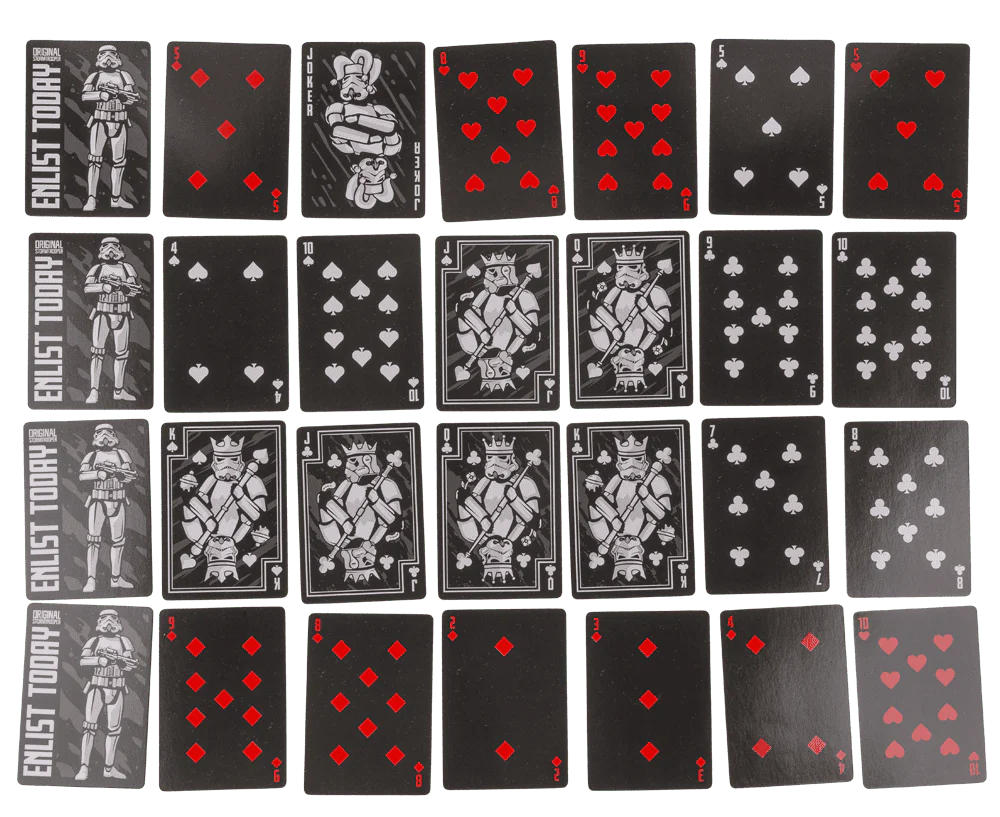 Original Stormtrooper Pokerkarten Spielkarten Schwarz 54 Blatt ( 52 Spielkarten + 2 Joker ) – Bild 4
