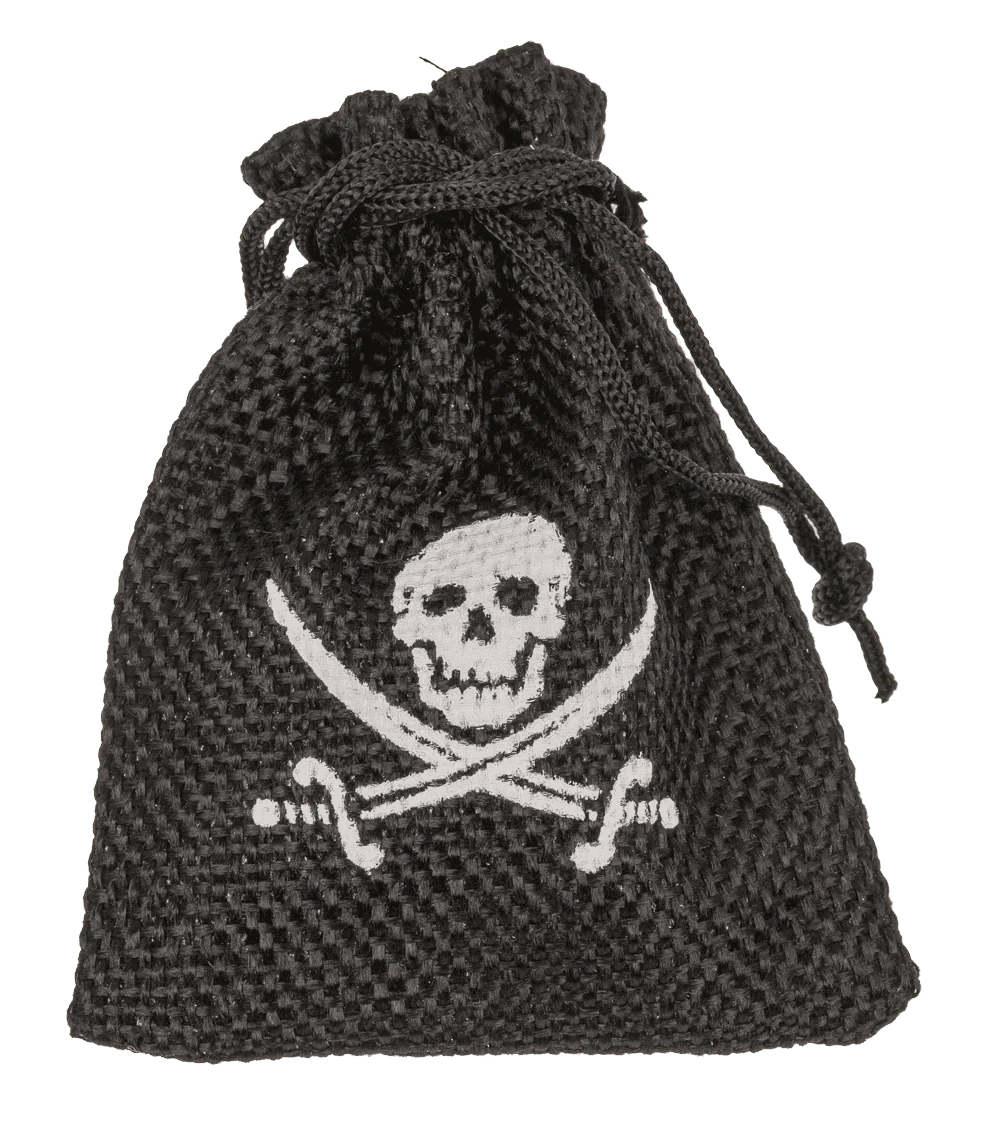 Piratengold Piratenschatz mit 3 Edelsteinen Pyrit inkl. Samtbeutel mit Totenkopf Aufdruck – Bild 5