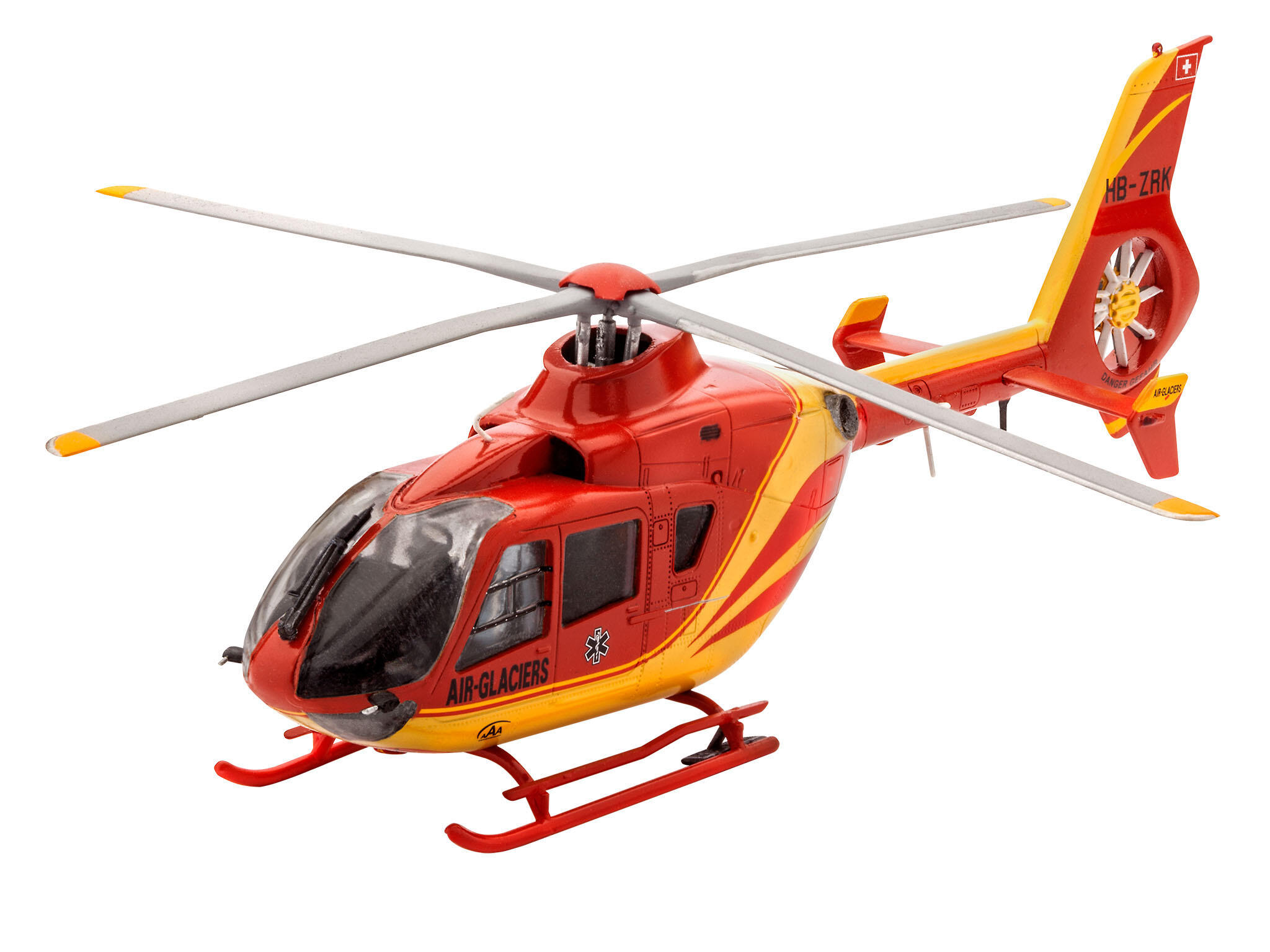 Starter Kit Airbus Helicopters EC135 Air-Glaciers" 1:72 mit Frabe & Kleber - Revell 74986 – Bild 2