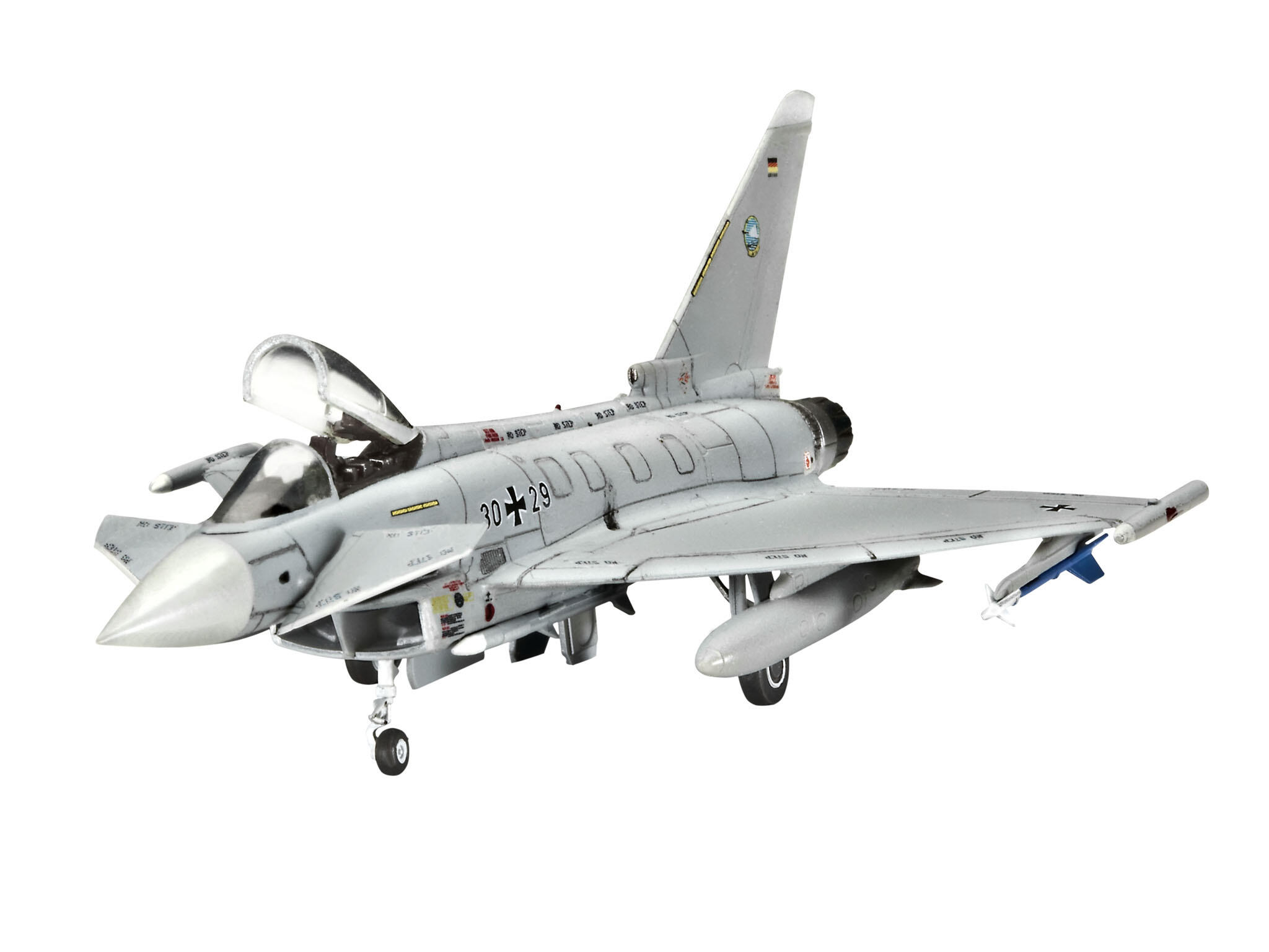 Starter Kit Eurofighter Typhoon 1:144 Modellbausatz inkl. Kleber & Farbe - Revell 74282 – Bild 2