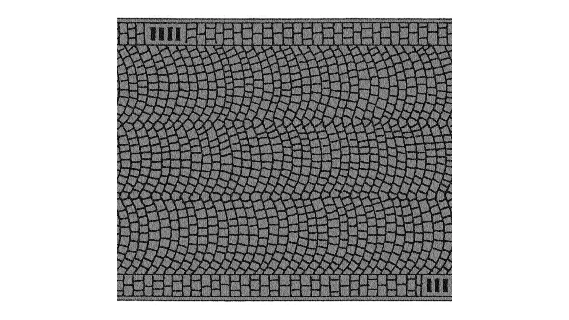 Straßen-Folie Kopfsteinpflaster Straße für Modelleisenbahn Spur N 100 x 4 cm - Noch 34222 – Bild 2