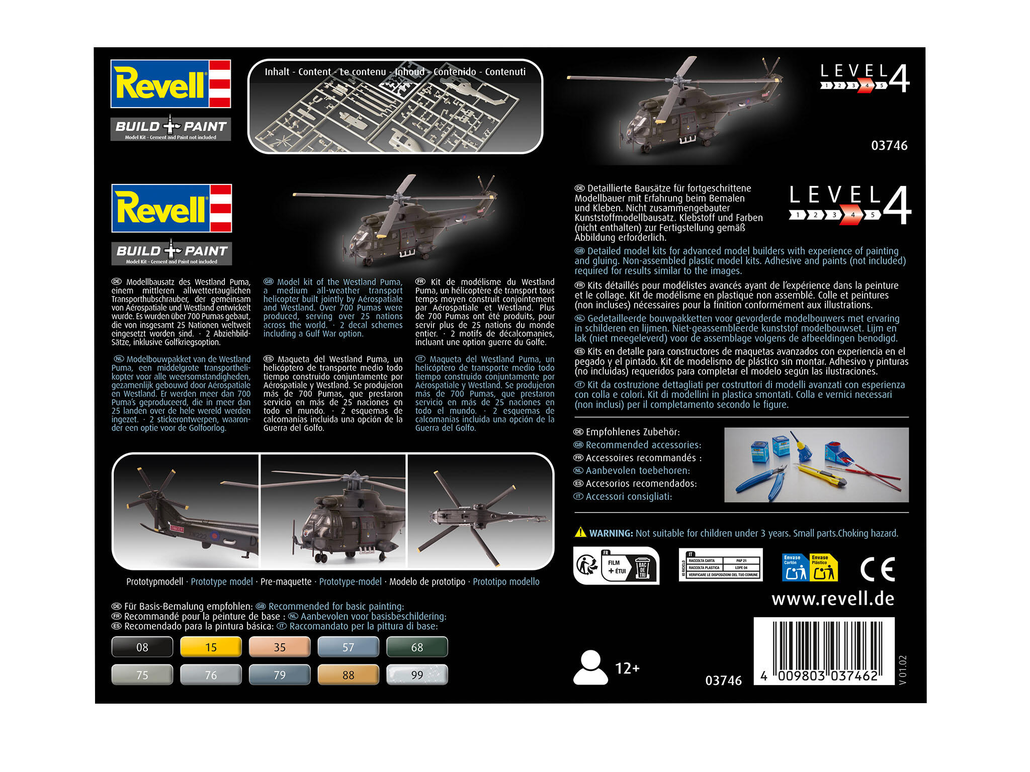 Westland Puma HC.1 1:144 Helikopter Bausatz RAF - Revell 03746 – Bild 8