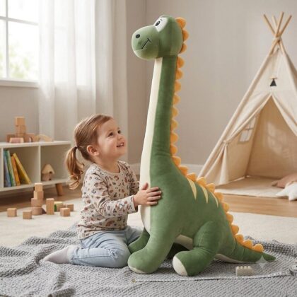 XL Plüsch Langhals Dinosaurier 100 cm Stofftier Dino - siva 20348