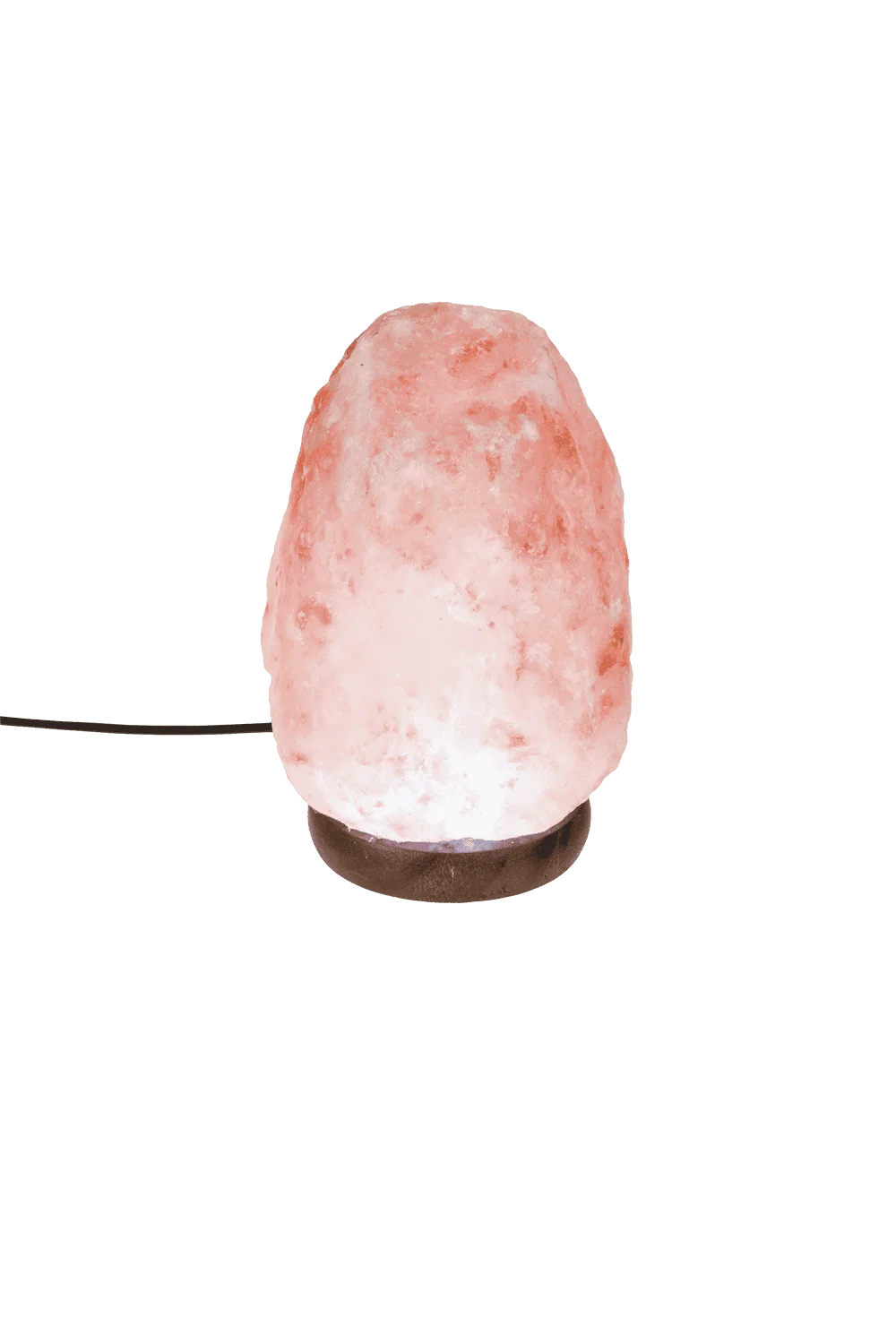 Echter Salzkristall beleuchtet Salzkristall-Lampe, warmweiß, 10 x 13 cm, inkl. USB Kabel – Bild 2