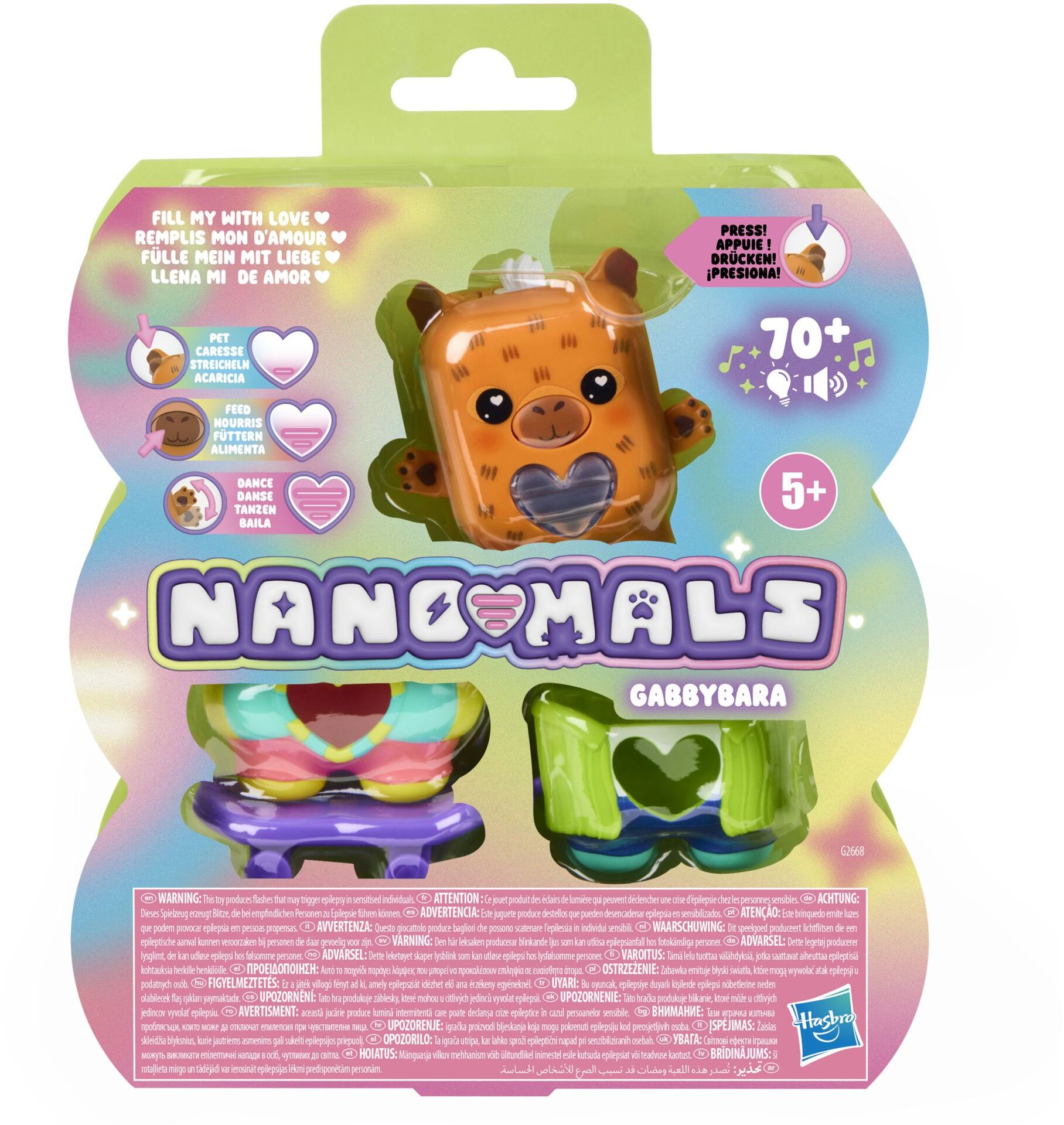 Nano-Mals Elektronische Fidget-Tierchen Gabbybara das Capybara - Hasbro G2668EU4 – Bild 4
