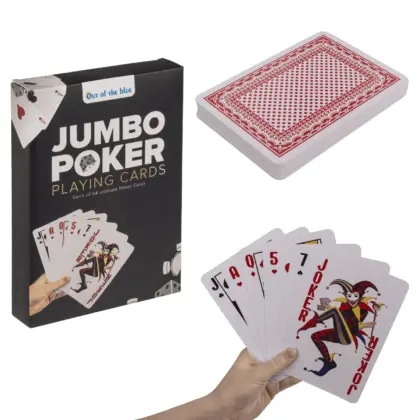 XXL Spielkarten ca.12 x 17 cm 54 Karten Jumbo Pokerkarten Pokerblatt