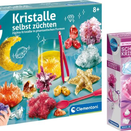 Galileo Kristalle Bundle Kristalle selbst züchten + Schmuck-Kristalle - Clementoni