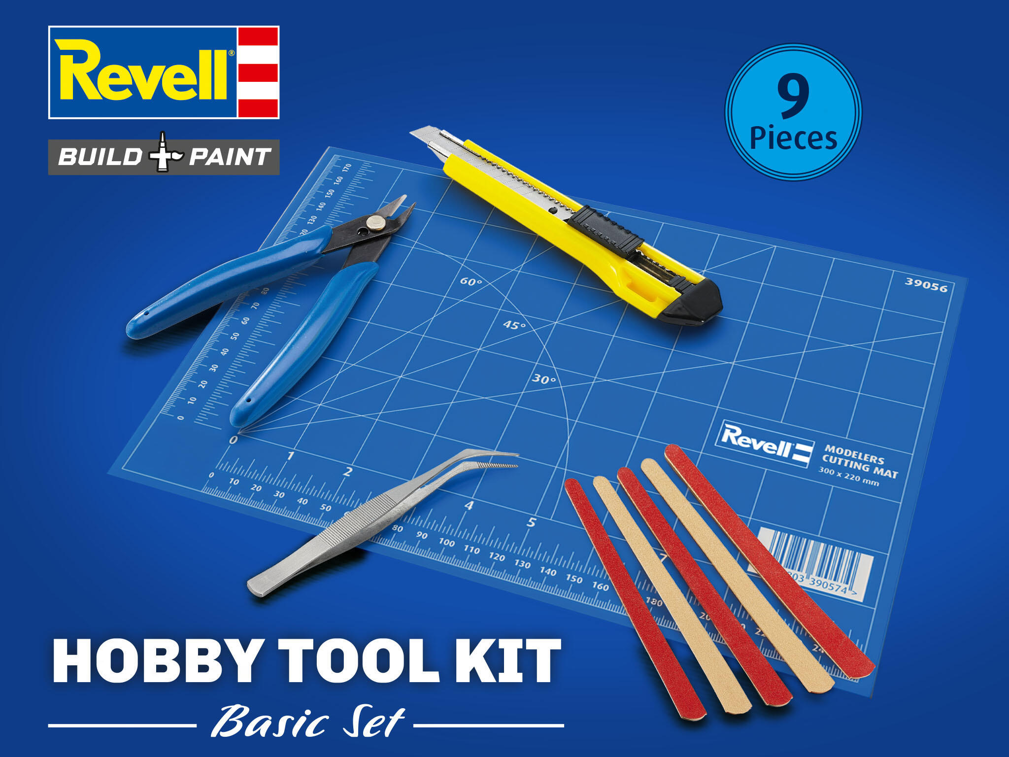 Hobby Tool Kit Basic Set 9-teilig Basiswerkzeug Bastelwerkzeuge für Plastikmodelle - Revell 39639 – Bild 5