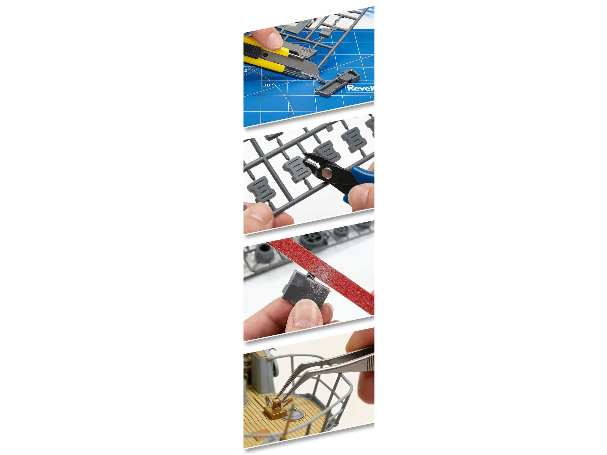 Hobby Tool Kit Basic Set 9-teilig Basiswerkzeug Bastelwerkzeuge für Plastikmodelle - Revell 39639 – Bild 8