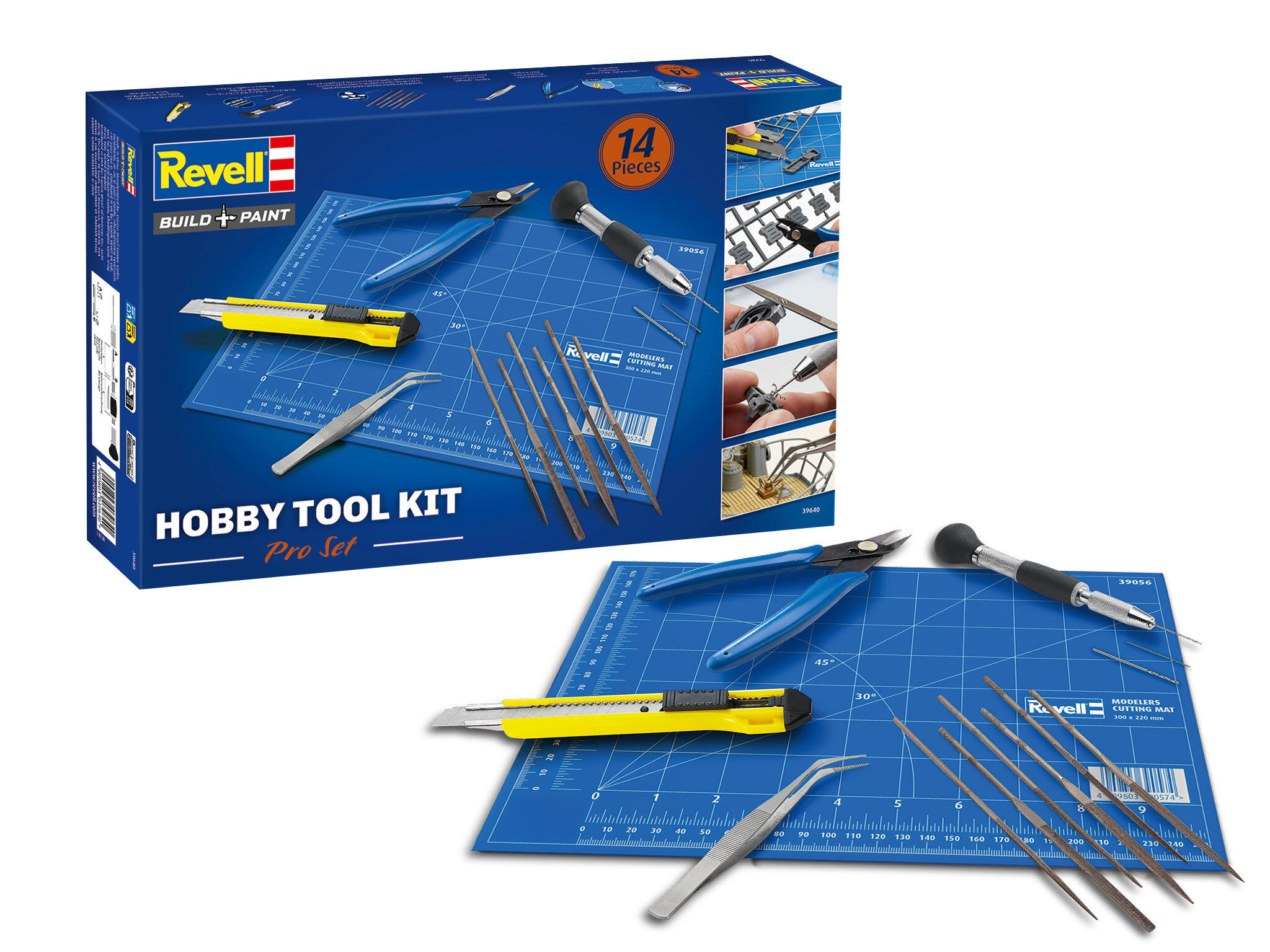 Hobby Tool KitPro Set 14-teilig professionelle Bastelwerkzeuge für Plastikmodelle - Revell 39640
