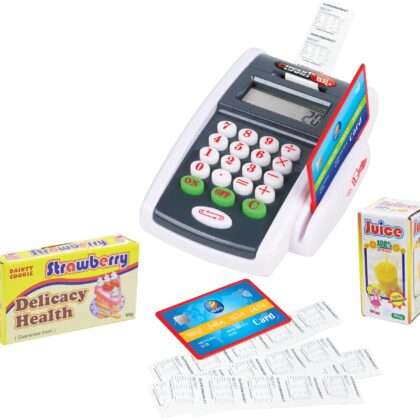 Kartenlesegerät mit Zubehör Registrierkasse Kartenterminal für Kinder Einkaufsladen - Spielmaus