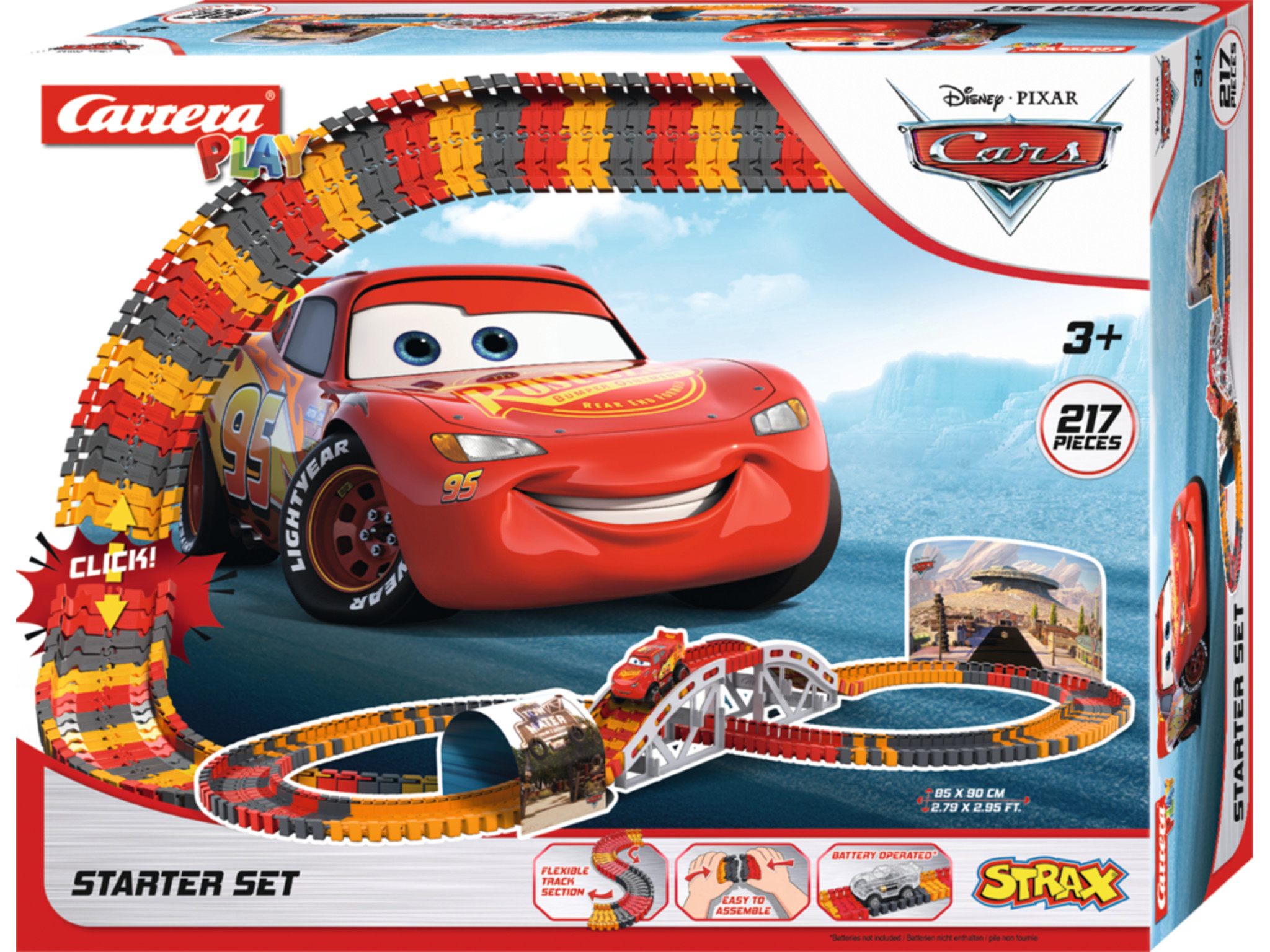 Strax Starter Set Disney Pixar Cars 217 Teile - Carrera 16161000 – Bild 4