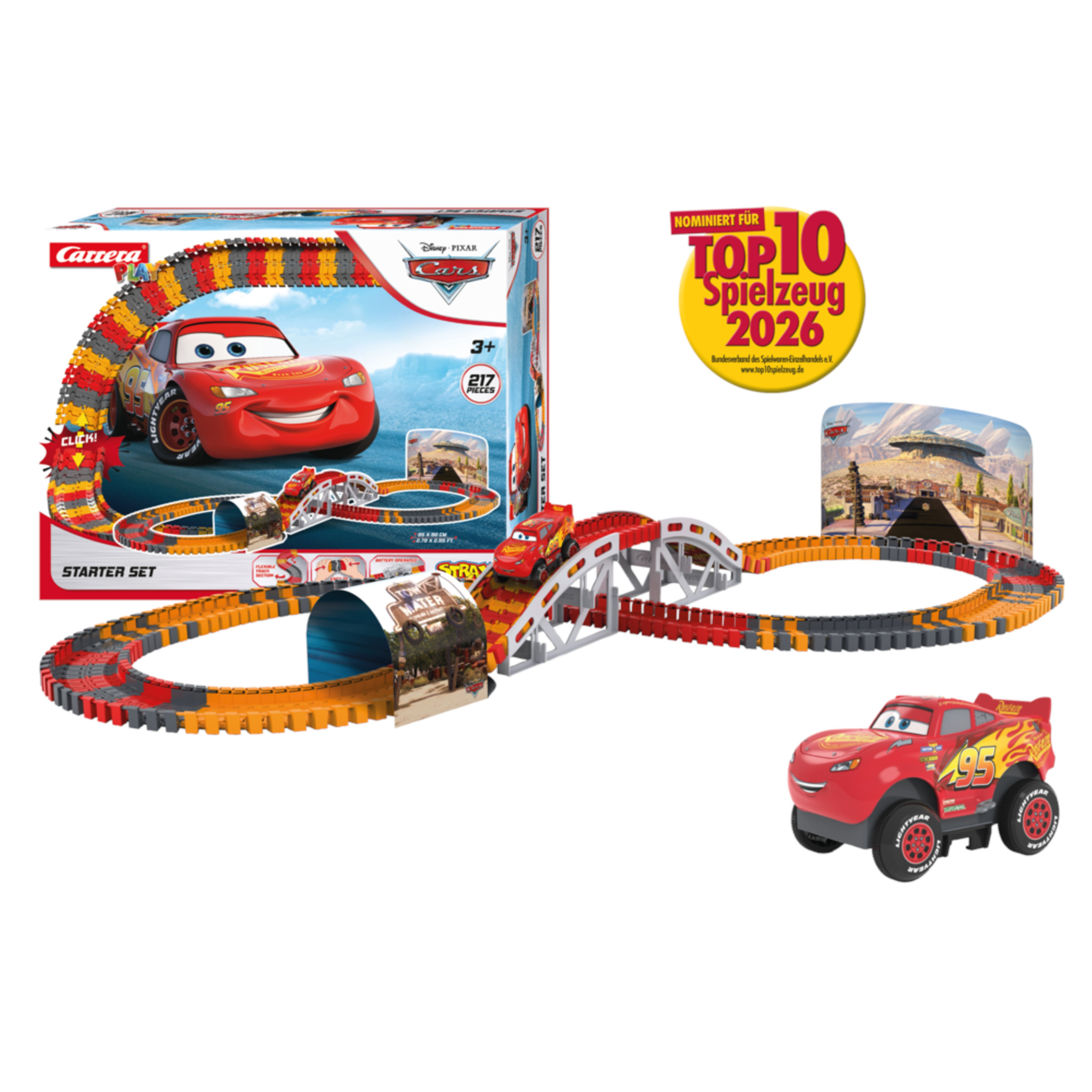 Strax Starter Set Disney Pixar Cars 217 Teile - Carrera 16161000