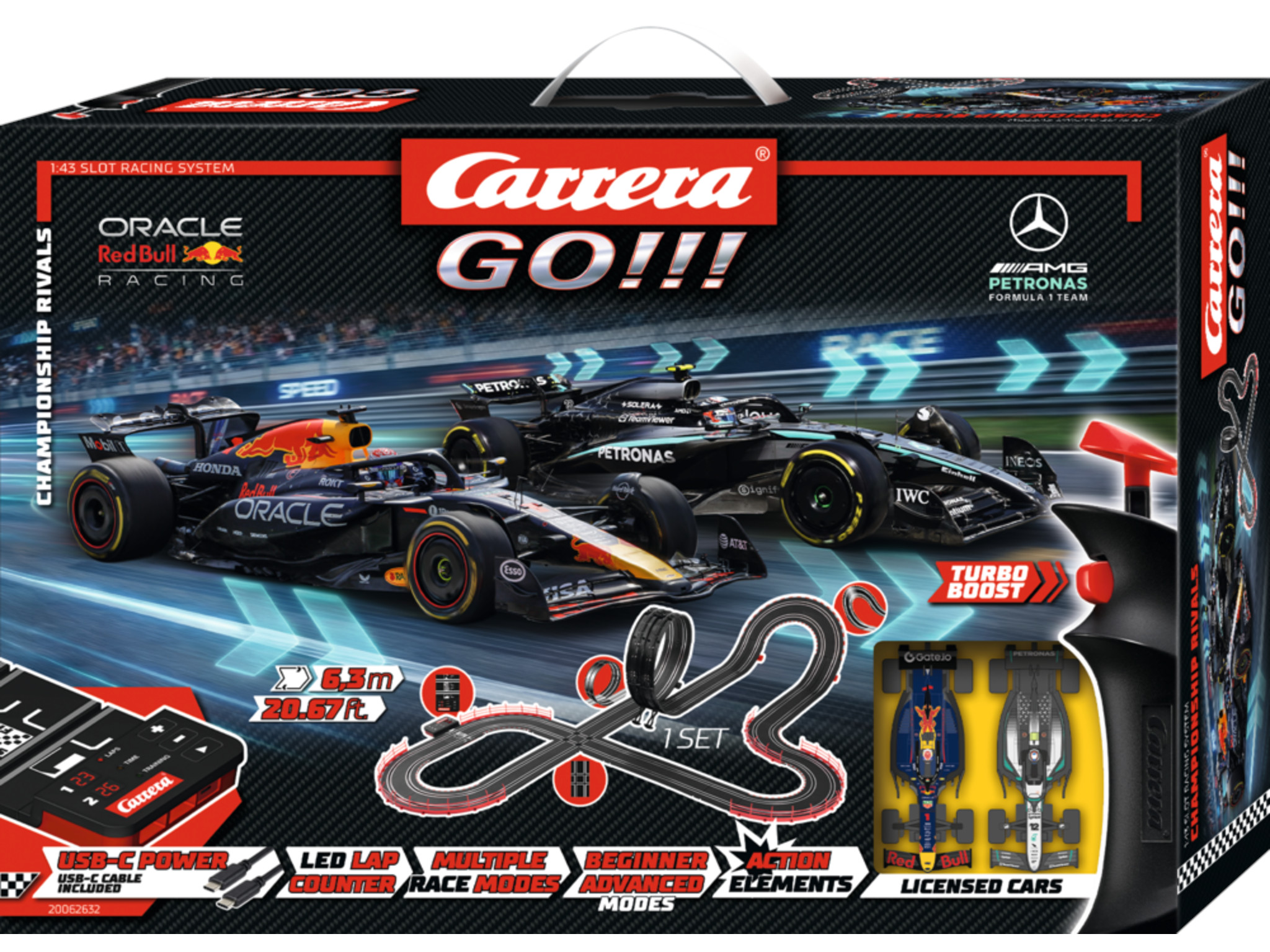 Carrera Go!!! Starter Set Championship Rivals 6,3m Looping Formel 1 - Carrera Go!!! 20062632 – Bild 2