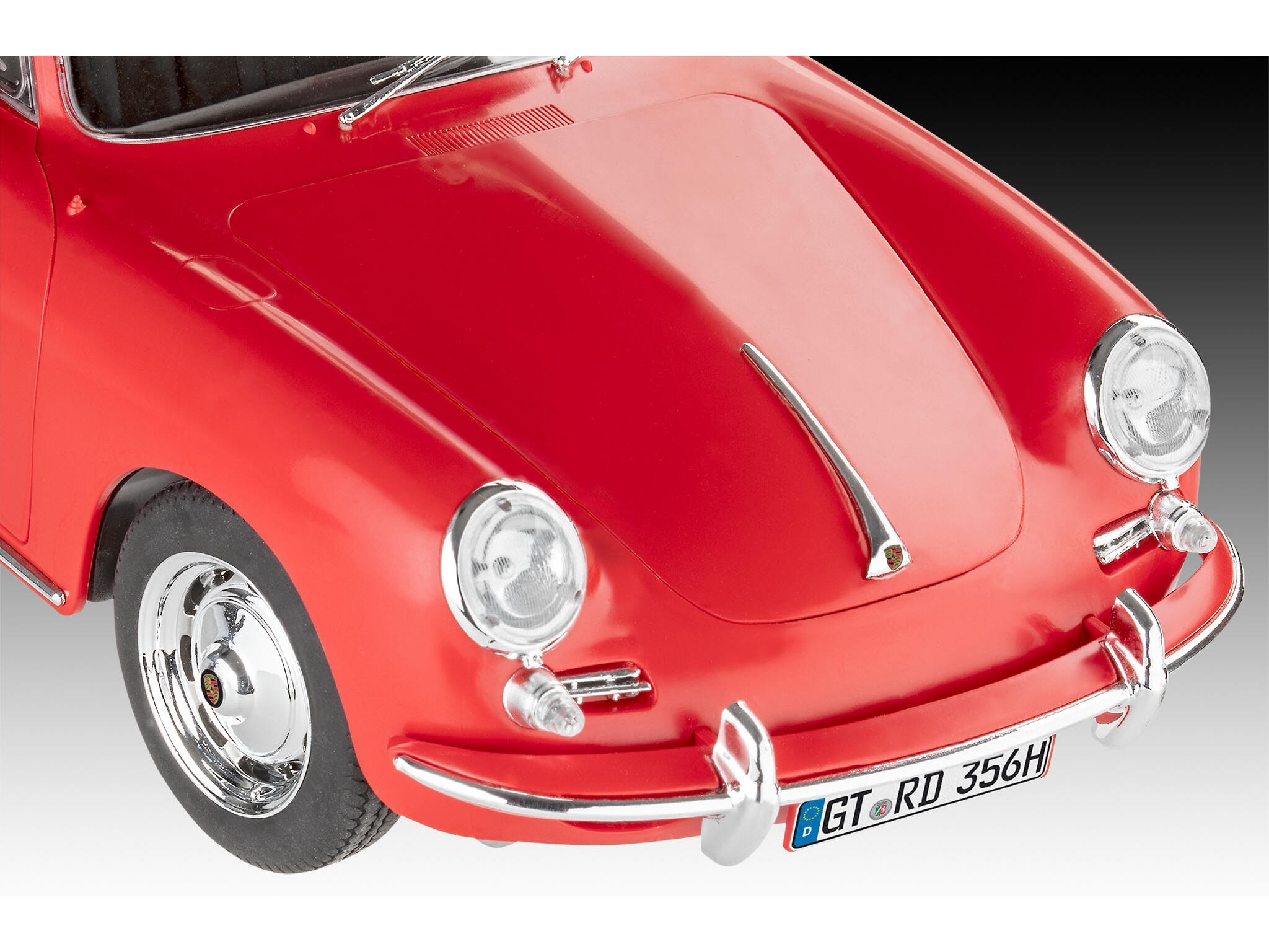 Porsche 356B Coupé 1:16 Modellbausatz click System ohne Kleben - Revell 07679 – Bild 3