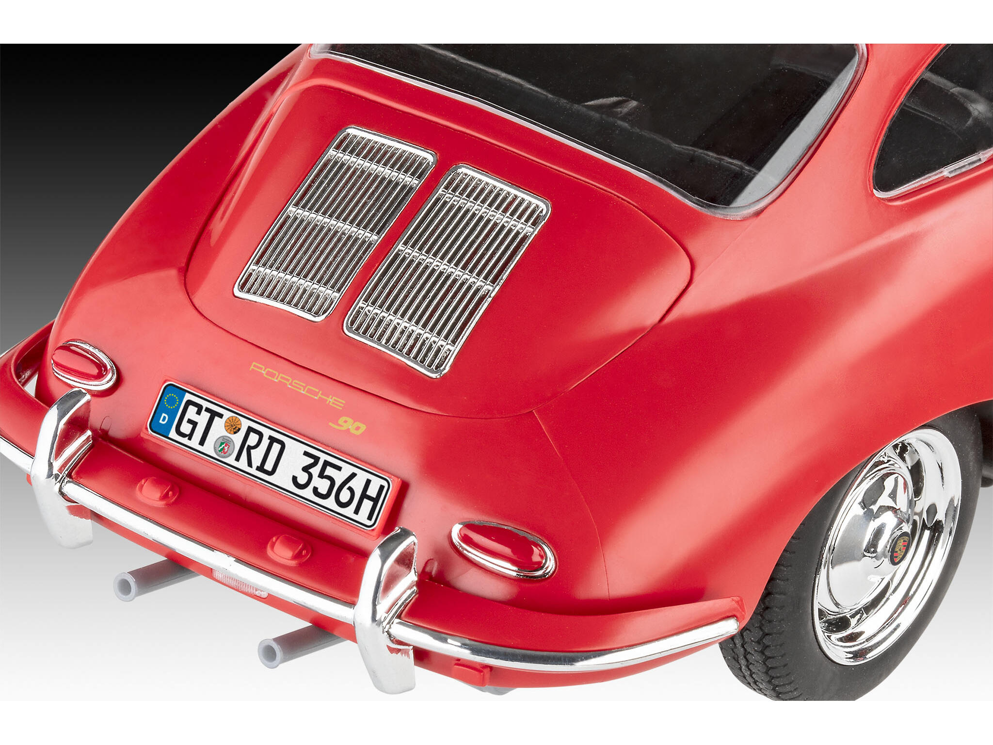 Porsche 356B Coupé 1:16 Modellbausatz click System ohne Kleben - Revell 07679 – Bild 4