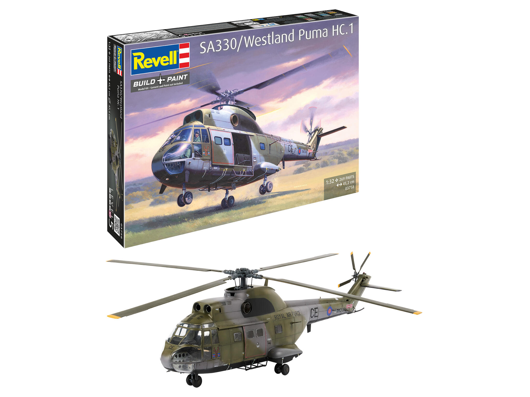 SA 330/Westland Puma HC.1 1:32 Bausatz - Revell 03758